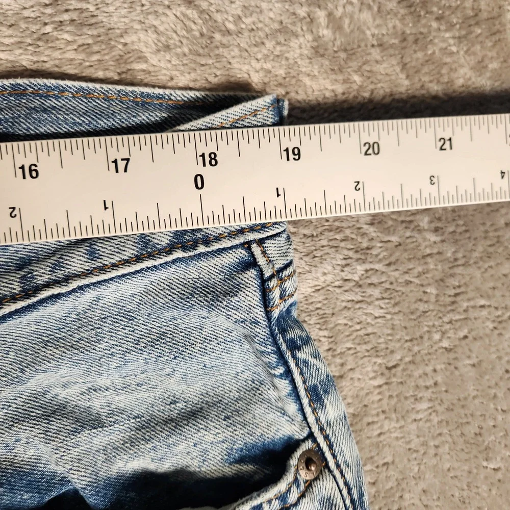Levi's 505 Jeans Mens 38x29 Light Wash Premium Straight Fit Selvedge ID